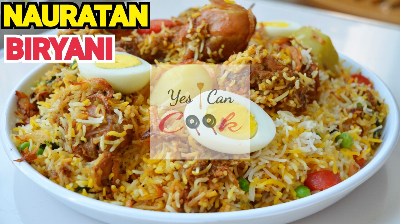Nauratan Biryani recipe