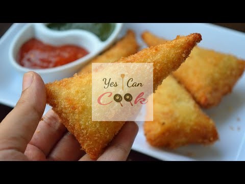 Bread Cone Samosa || Chicken Samosa