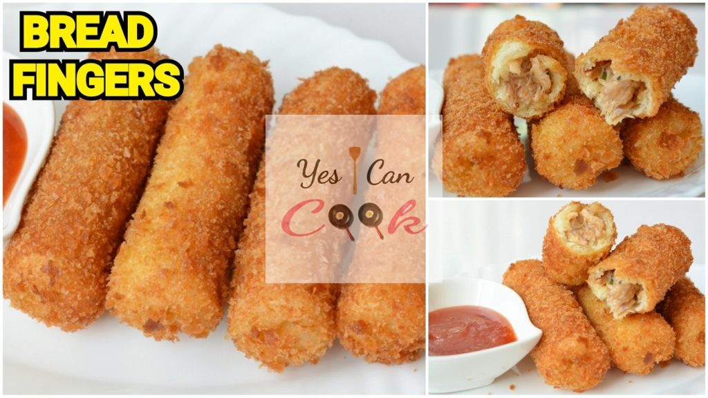 Bread Chicken Cheese Fingers Recipe