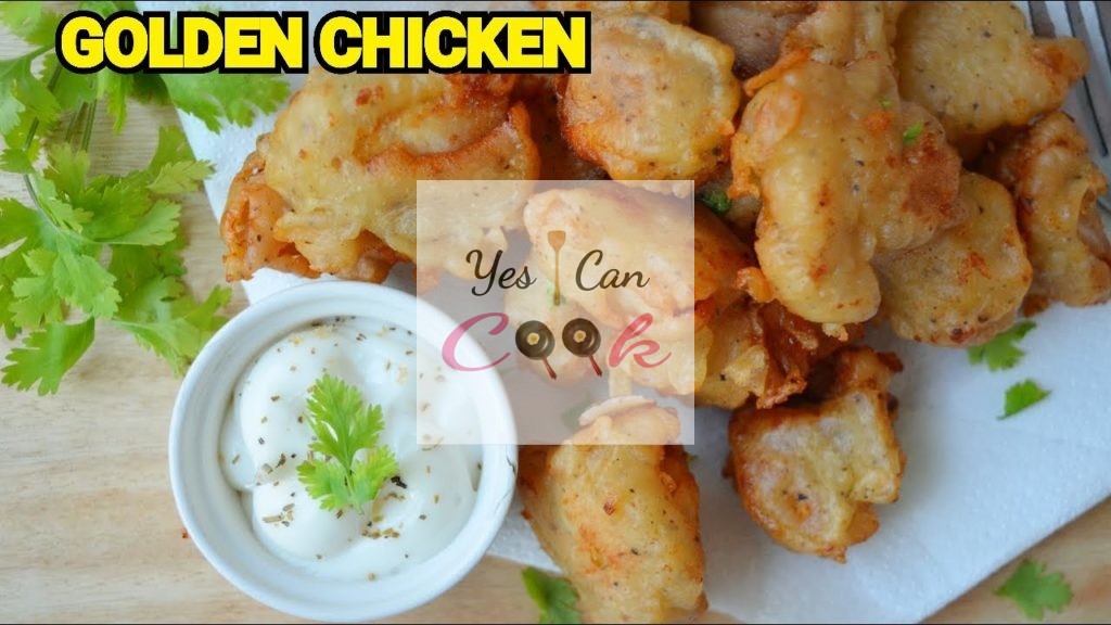 Golden Chicken Bites Recipe by Yes I can Cook