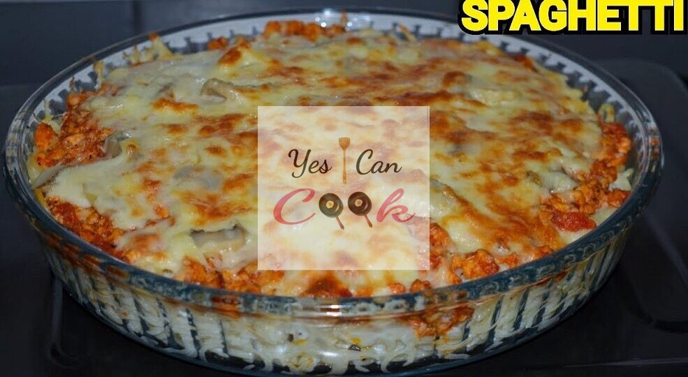 Bakcen Chicken Cheese Spaghetti