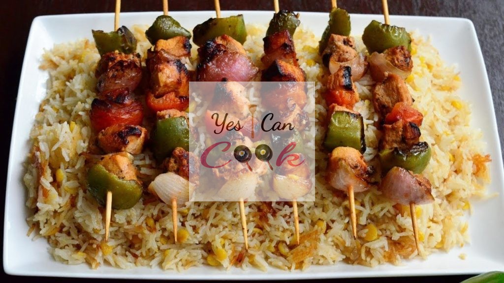 Irish Rice with Shashlick Sticks