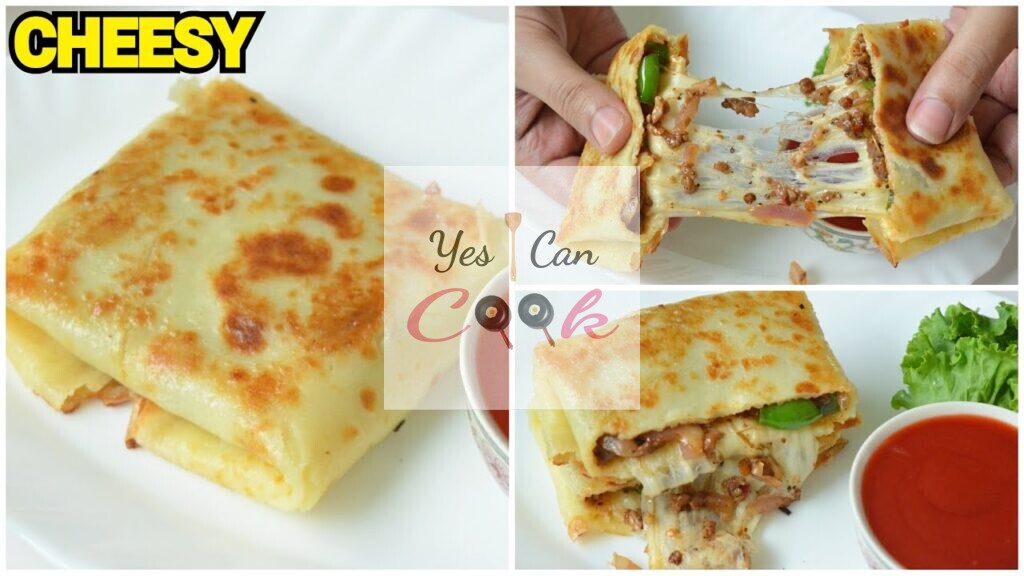 Mutton Cheesy Crepes