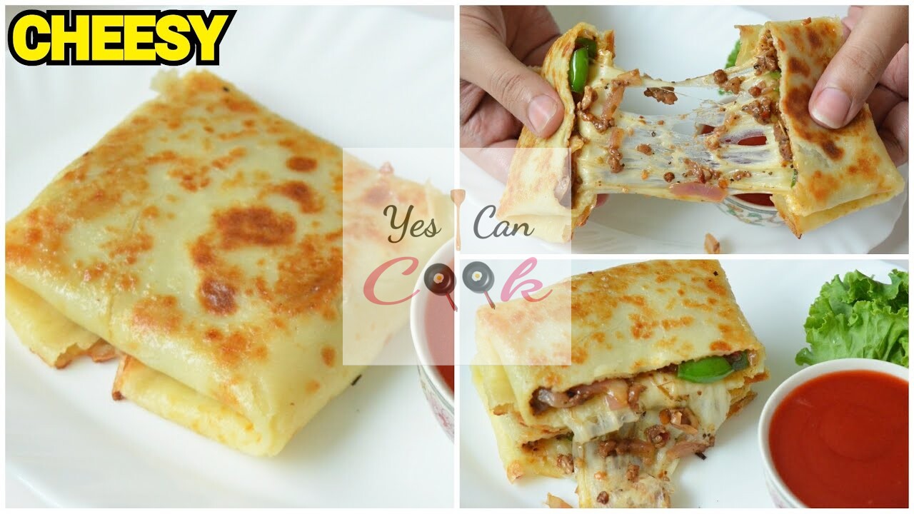 Mutton Cheesy Crepes Recipe