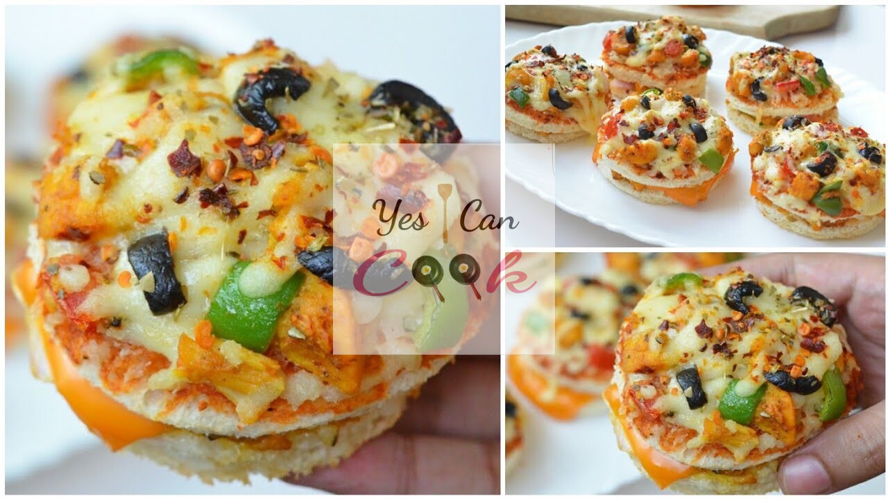 Quick And Easy Bread Sandwich Pizza Recipe By YesICanCook