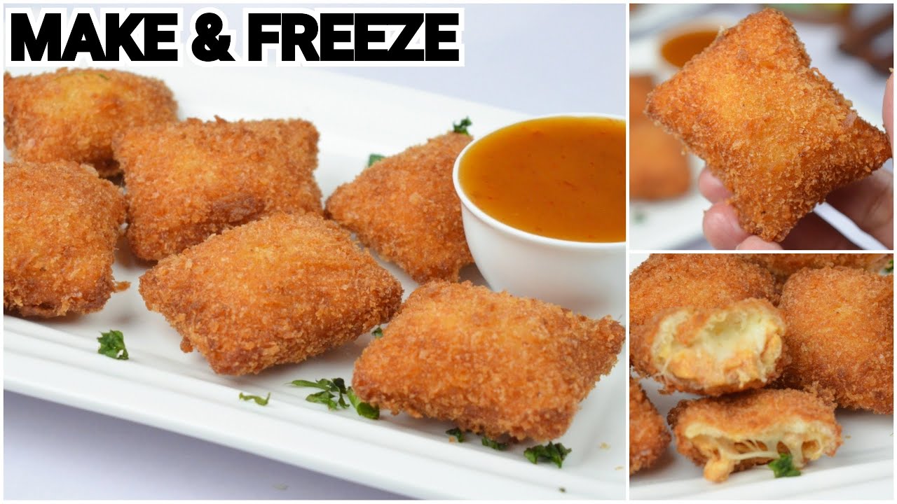 Make & Freeze Bread Cheese Bites – Mayo Chicken Cheese Bites