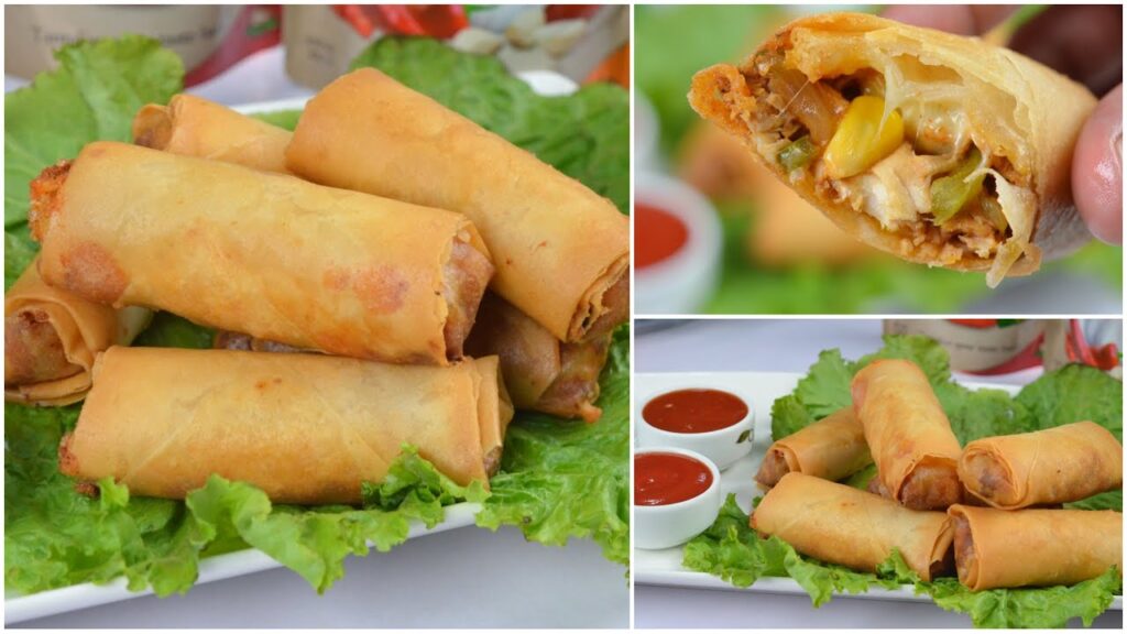 Chicken Corn Crispy Rolls