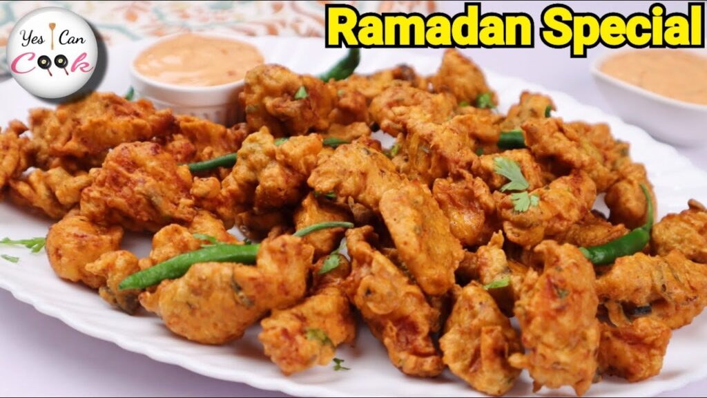 Chicken Pakora With Spicy Dip Sauce Ramadan Special
