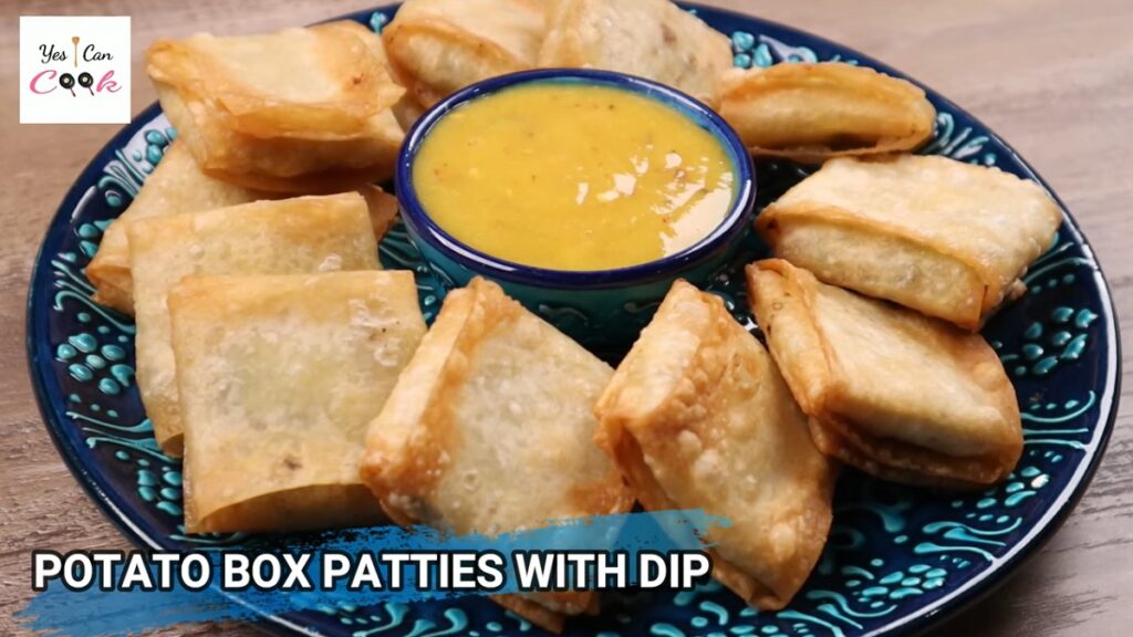 Potato Box Patties with Dip